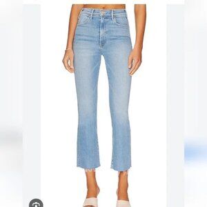 Mother The Hustler Ankle Fray Jeans Womens 26 No Offense But Flare